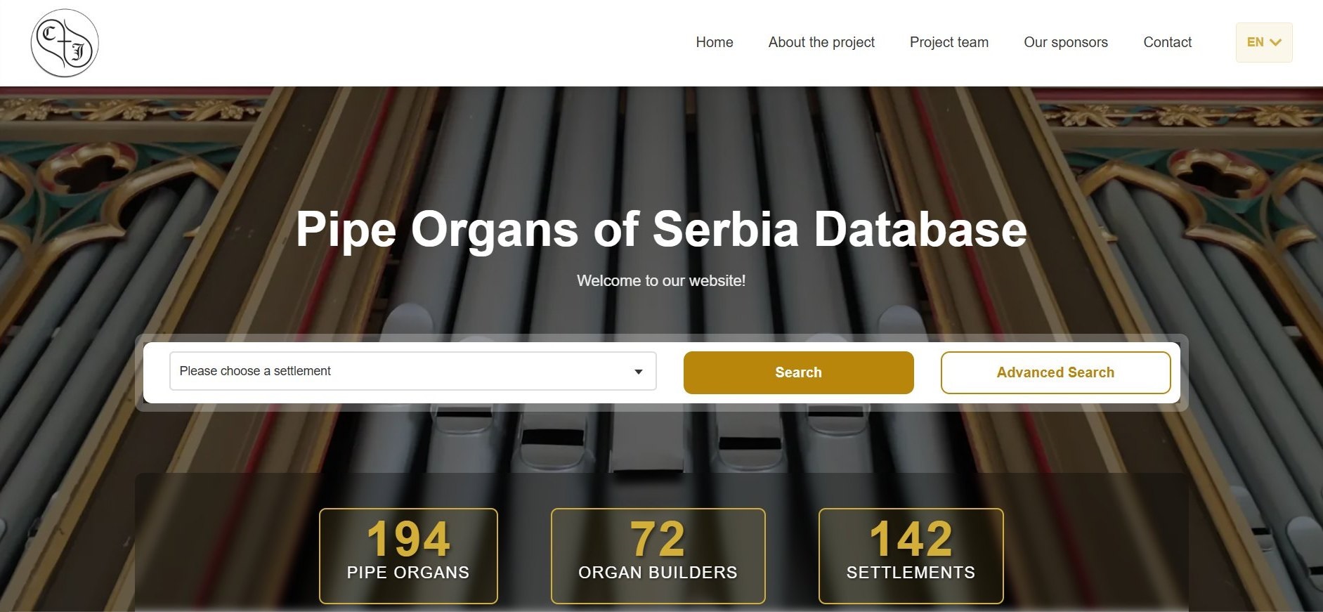 Szerbia Orgonái Adatbázis hat nyelven - folyamatban levő projektum